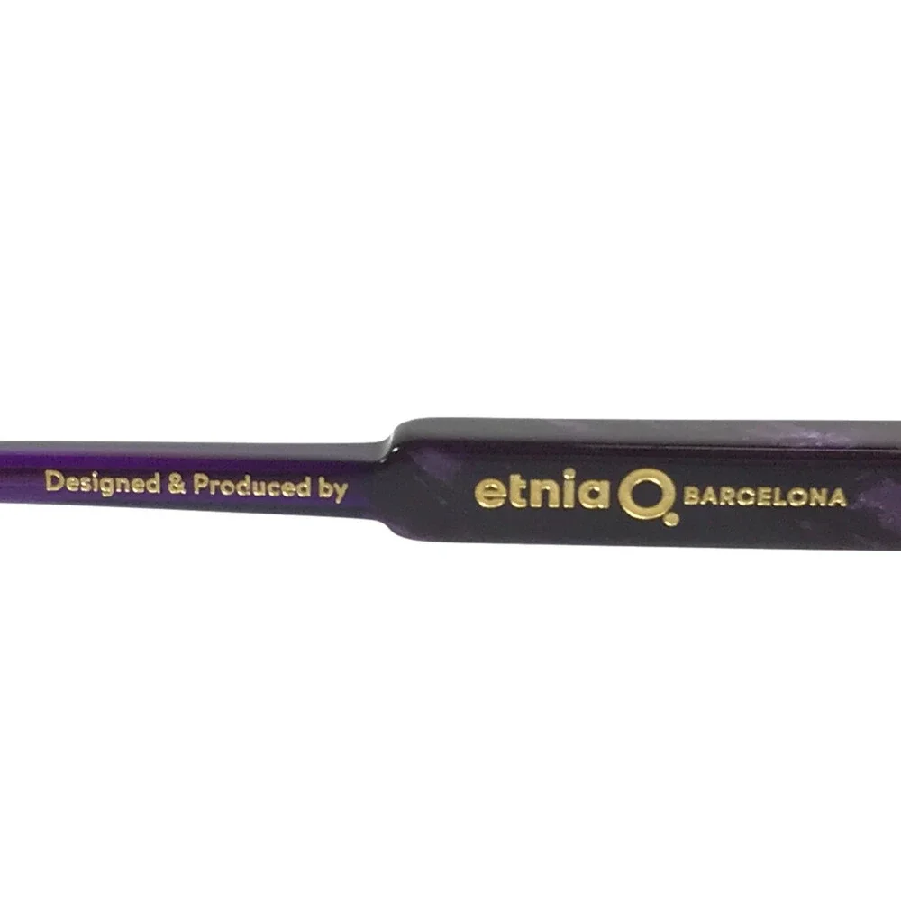 Etnia Barcelona Eyeglasses Frames SYKO PU Purple Aviator Full Rim 54-16-138